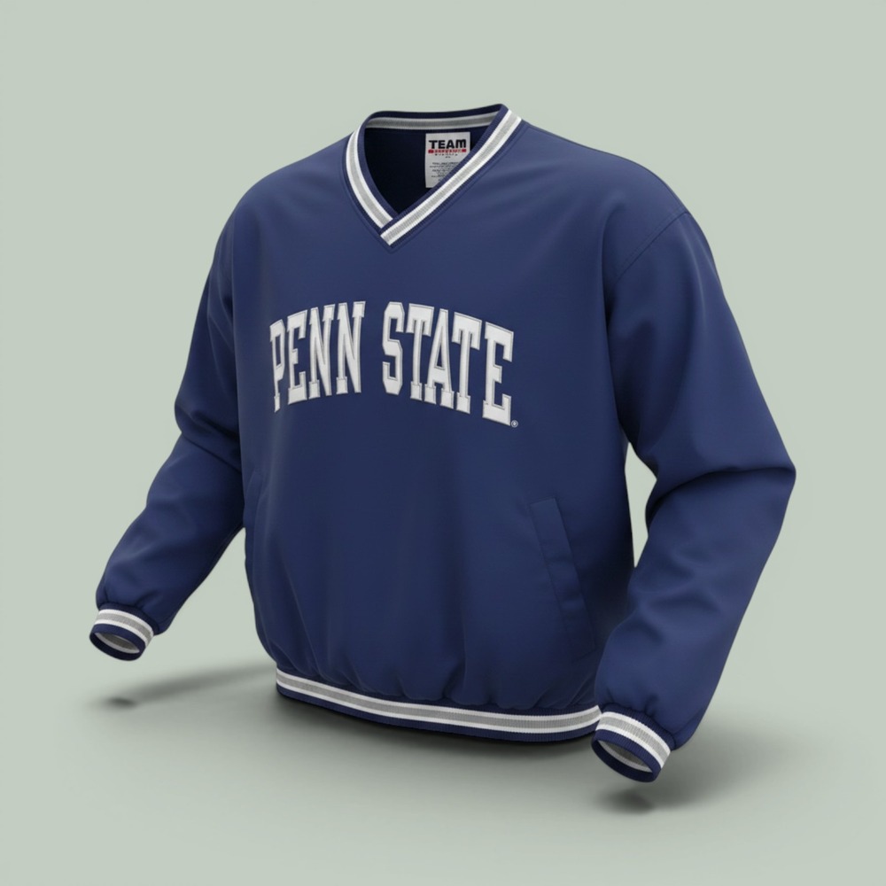 Vintage Penn State Nittany Lions Windshirt Team Edition Navy XXL Y2K Pullover
